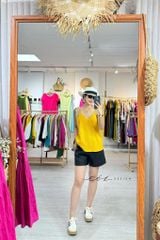 Áo 2 dây đan chéo Linen hàn Cói Design