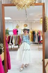 Áo 2 dây đan chéo Linen hàn Cói Design