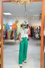 Quần suông linen tưng premium Cói Design