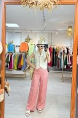 Quần suông linen tưng premium Cói Design