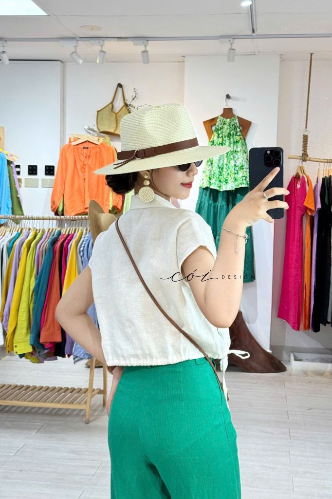 Quần suông linen tưng premium Cói Design