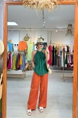 Quần suông linen tưng premium Cói Design
