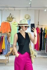 Quần suông linen tưng premium Cói Design