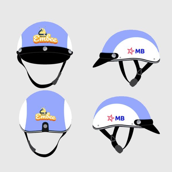  Nón bảo hiểm nửa đầu cao cấp 