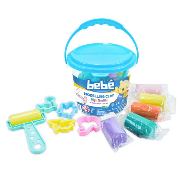  [bebé] Hộp đất nặn 5 màu 