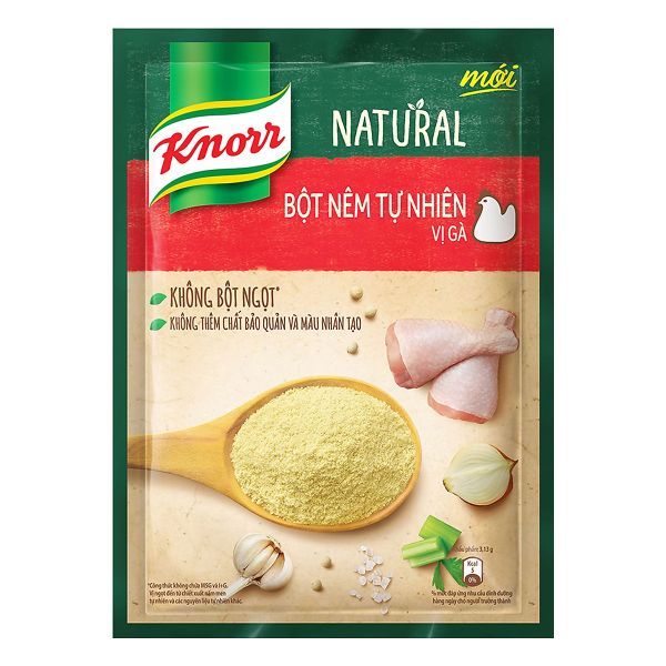  Combo 2 Knorr Natural Bột Nêm Tự Nhiên Vị Gà 330g / Gói 