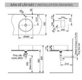 Lavabo Đặt Bàn INAX Aqua Ceramic AL-295V