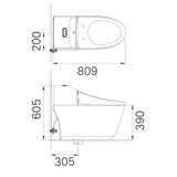 Bồn Cầu 1 khối INAX Aqua Ceramic AC-1032VN