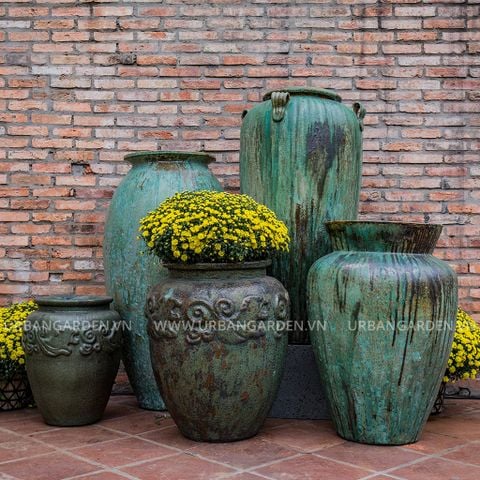 Chậu Cây Gốm Giả Cổ Oli 3006OG