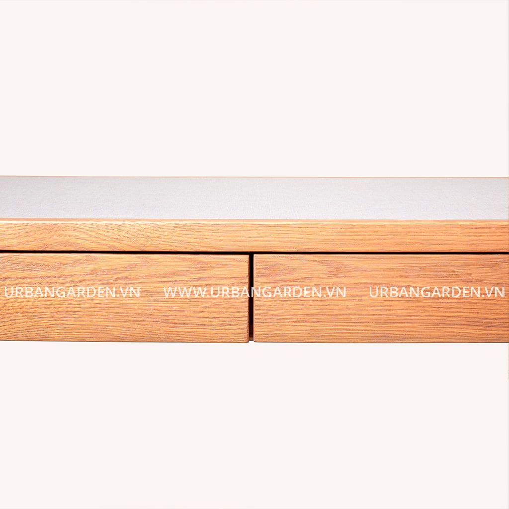  Bàn Làm Việc Chữ Nhật Gỗ Sồi Oslo 1M4 