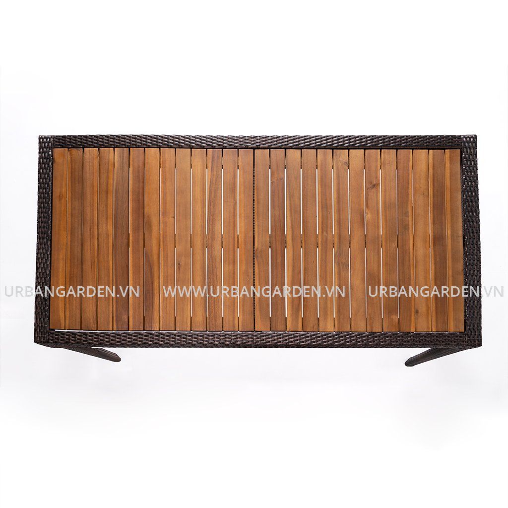  Bàn Ăn Chữ Nhật Mây Nhựa Rhumba 