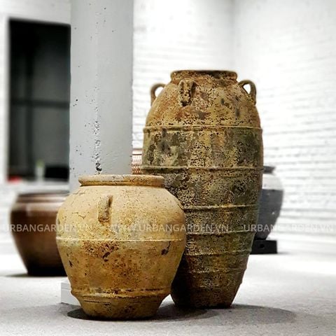 Chậu Cây Gốm Giả Cổ Silo 6862AP