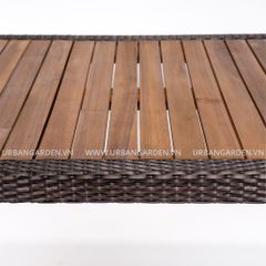  Bàn Ăn Chữ Nhật Mây Nhựa Rhumba 