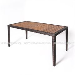  Bàn Ăn Chữ Nhật Mây Nhựa Rhumba 