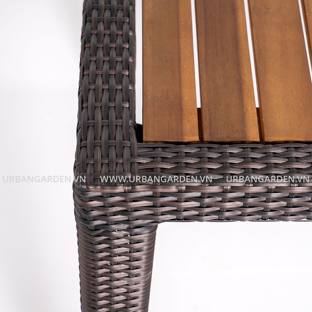  Bàn Ăn Chữ Nhật Mây Nhựa Rhumba 