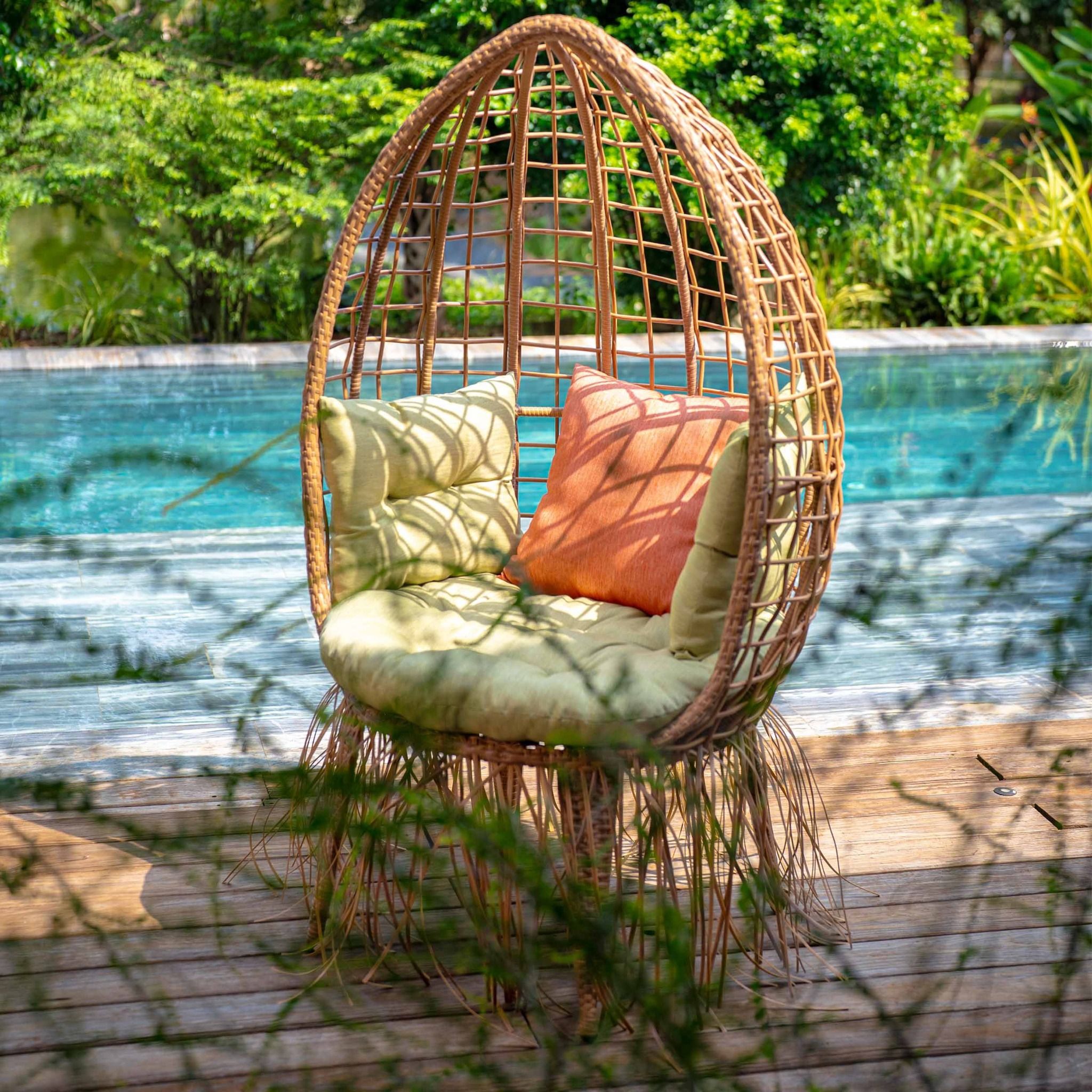  Ghế Thư Giãn Mây Nhựa Tua Rua 