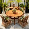  Bàn Ăn Tròn Gỗ Reclaimed Teak Amazon 