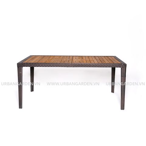 Bàn Ăn Chữ Nhật Mây Nhựa Rhumba