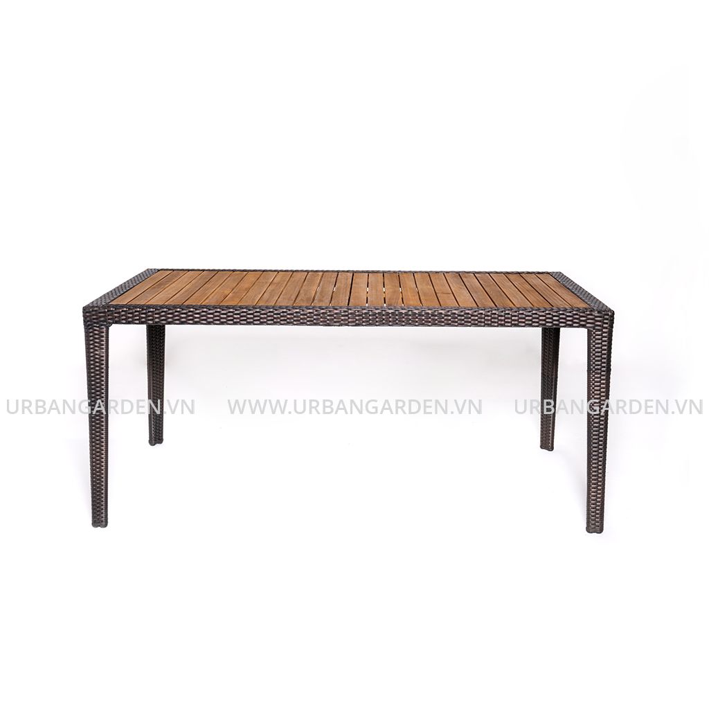  Bàn Ăn Chữ Nhật Mây Nhựa Rhumba 