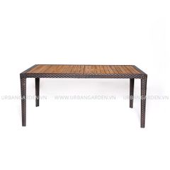  Bàn Ăn Chữ Nhật Mây Nhựa Rhumba 
