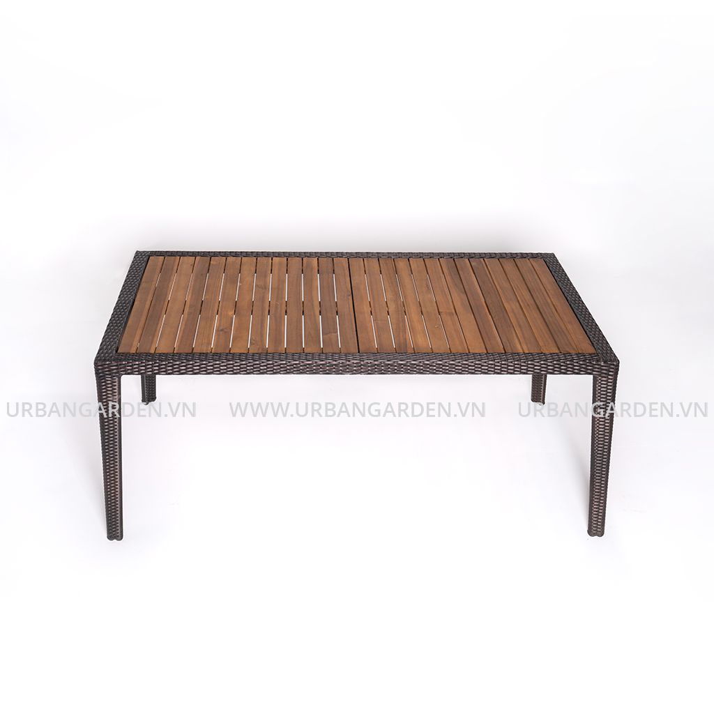  Bàn Ăn Chữ Nhật Mây Nhựa Rhumba 