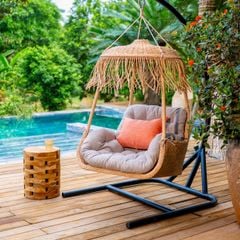  Xích Đu Mây Nhựa Tua Rua 