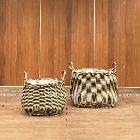 Giỏ Mây Nhựa Chubby