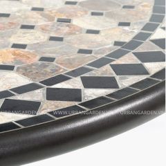  Bộ bàn ghế ngoài trời tròn Bazaar - Aqua đen 