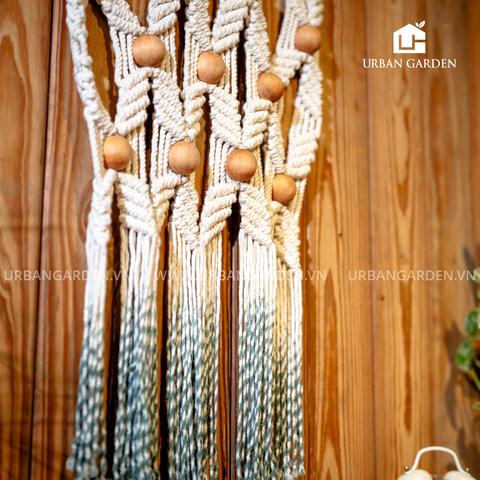 Mành Đan Hạt Gỗ Macrame Mian