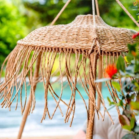 Xích Đu Mây Nhựa Tua Rua