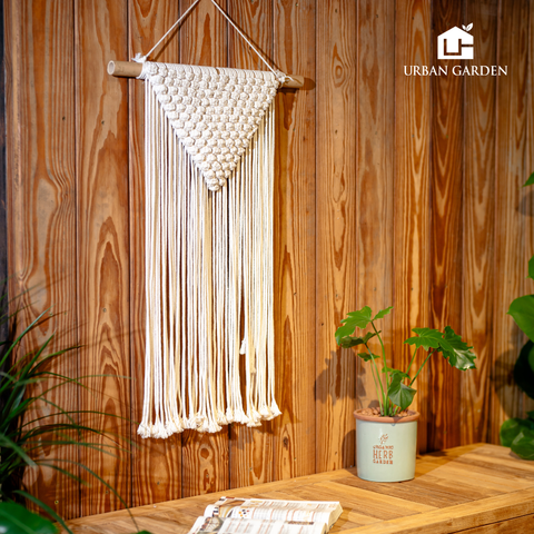Mành Đan Hoa Hồng Macrame Mian