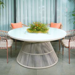  Bàn Ăn Tròn Dây Thừng Finley 