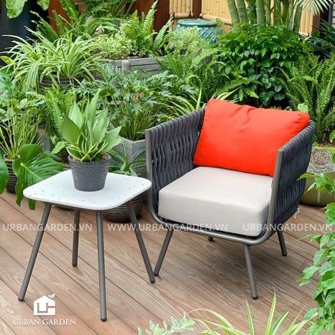  Bộ Sofa ngoài trời QUEENIE - Đen 