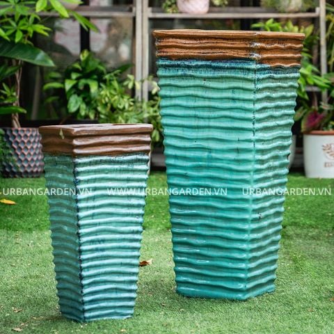 Chậu Cây Gốm Pyramid