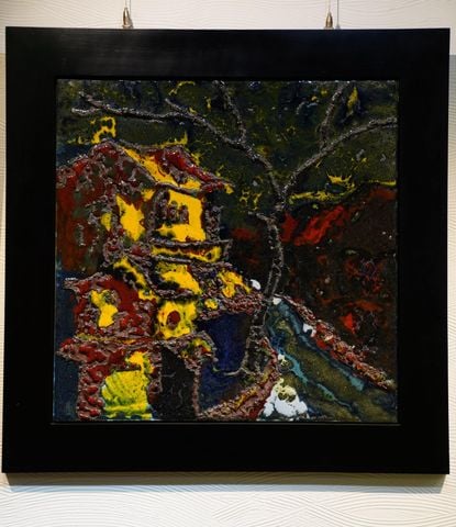 Tranh Gốm Việt Kim Diêu D60