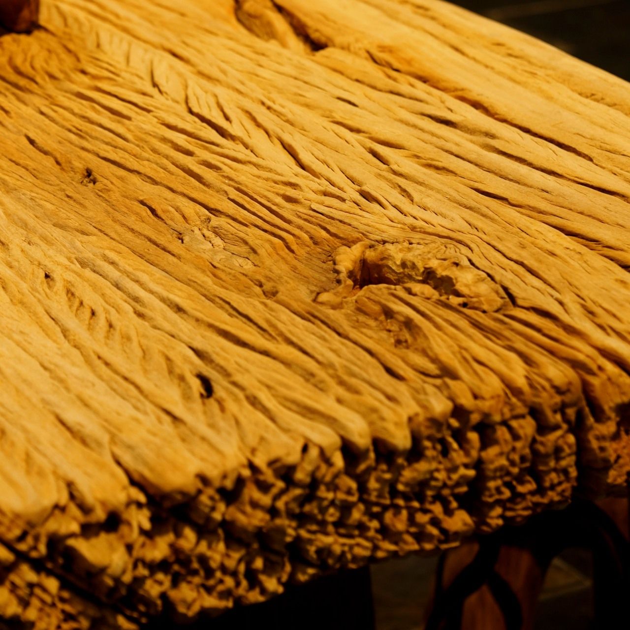  Bàn Ăn Chữ Nhật Gỗ Lũa Reborn Wood 17JX4 D358.5 