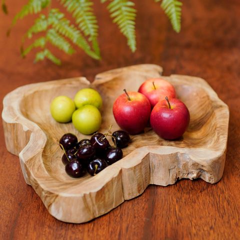 Khay Gỗ Reclaimed Teak Abstract D300