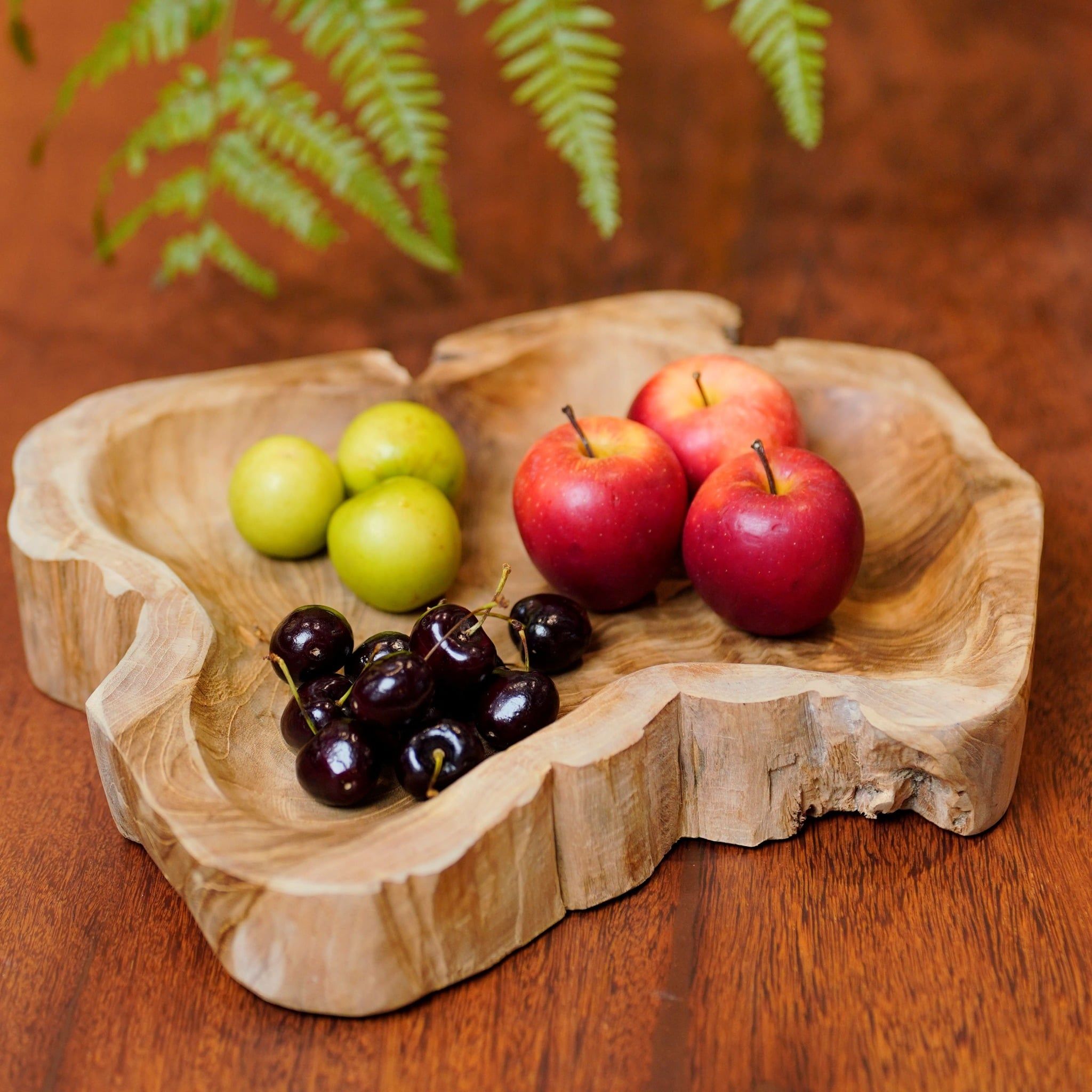  Khay Gỗ Reclaimed Teak Abstract D300 