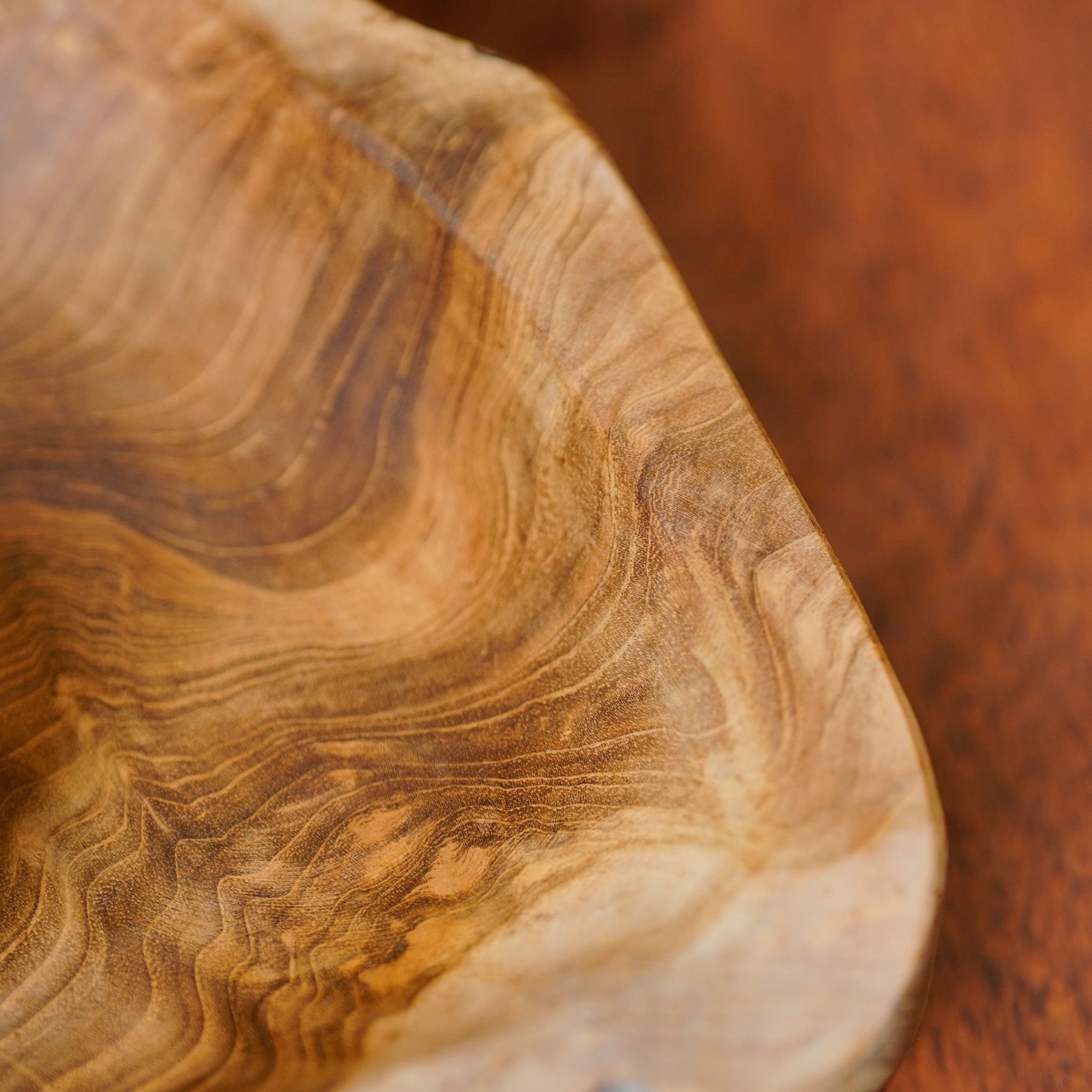  Khay Gỗ Reclaimed Teak Abstract D300 