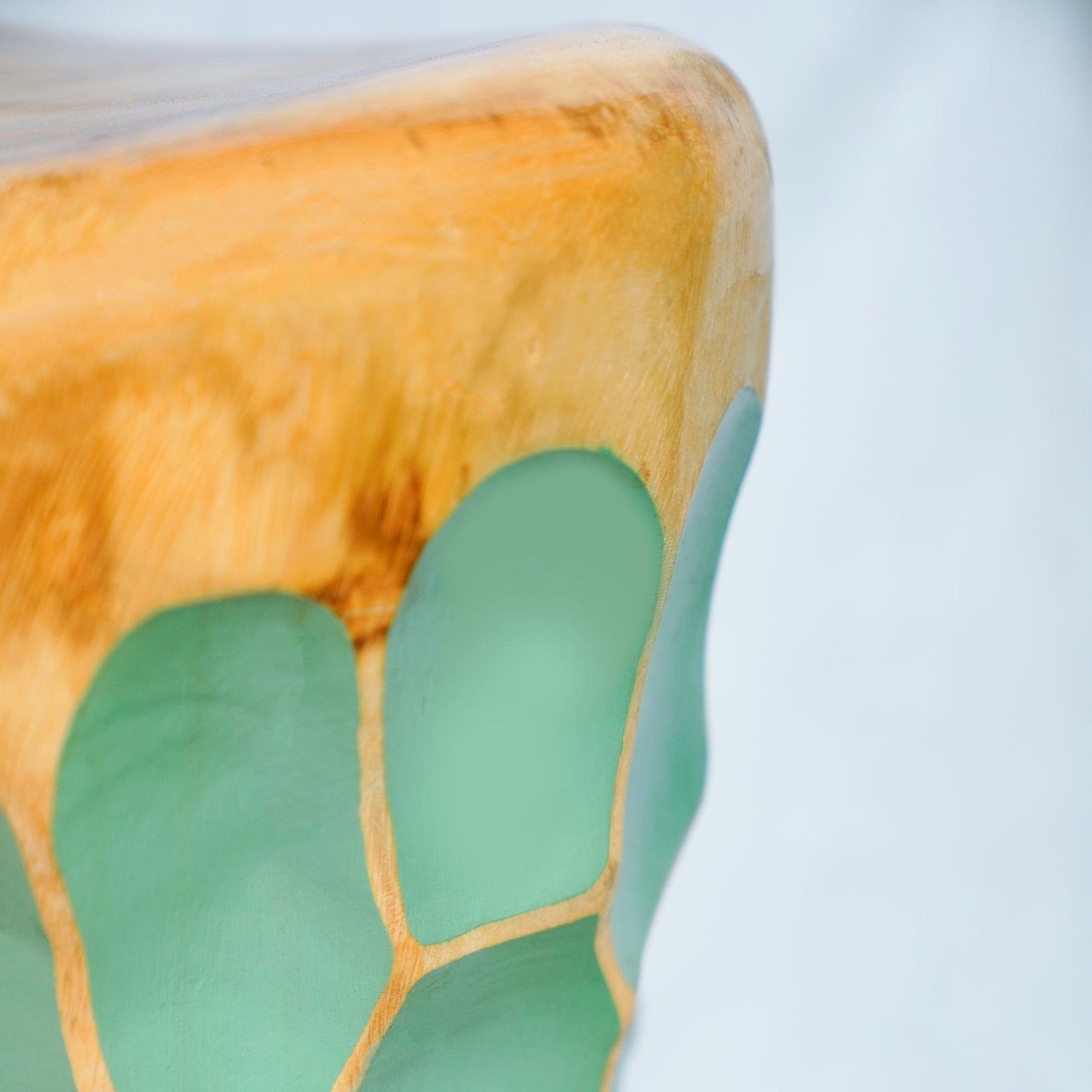  Đôn Gỗ Sandy - Xanh 