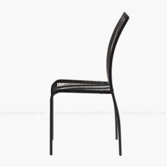  Ghế Ăn Mây Nhựa Aqua - Đen 