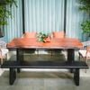  Bàn Ăn Gỗ Lũa Reborn Wood Slab 11LX4 D190 