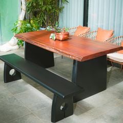  Bàn Ăn Gỗ Lũa Reborn Wood Slab 11LX4 D190 