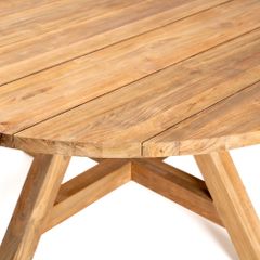  Bàn Ăn Tròn Gỗ Reclaimed Teak Amazon 