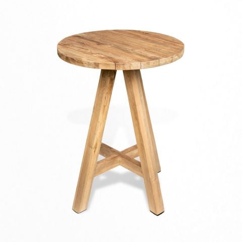 Bàn Bar Tròn Gỗ Reclaimed Teak Amazon