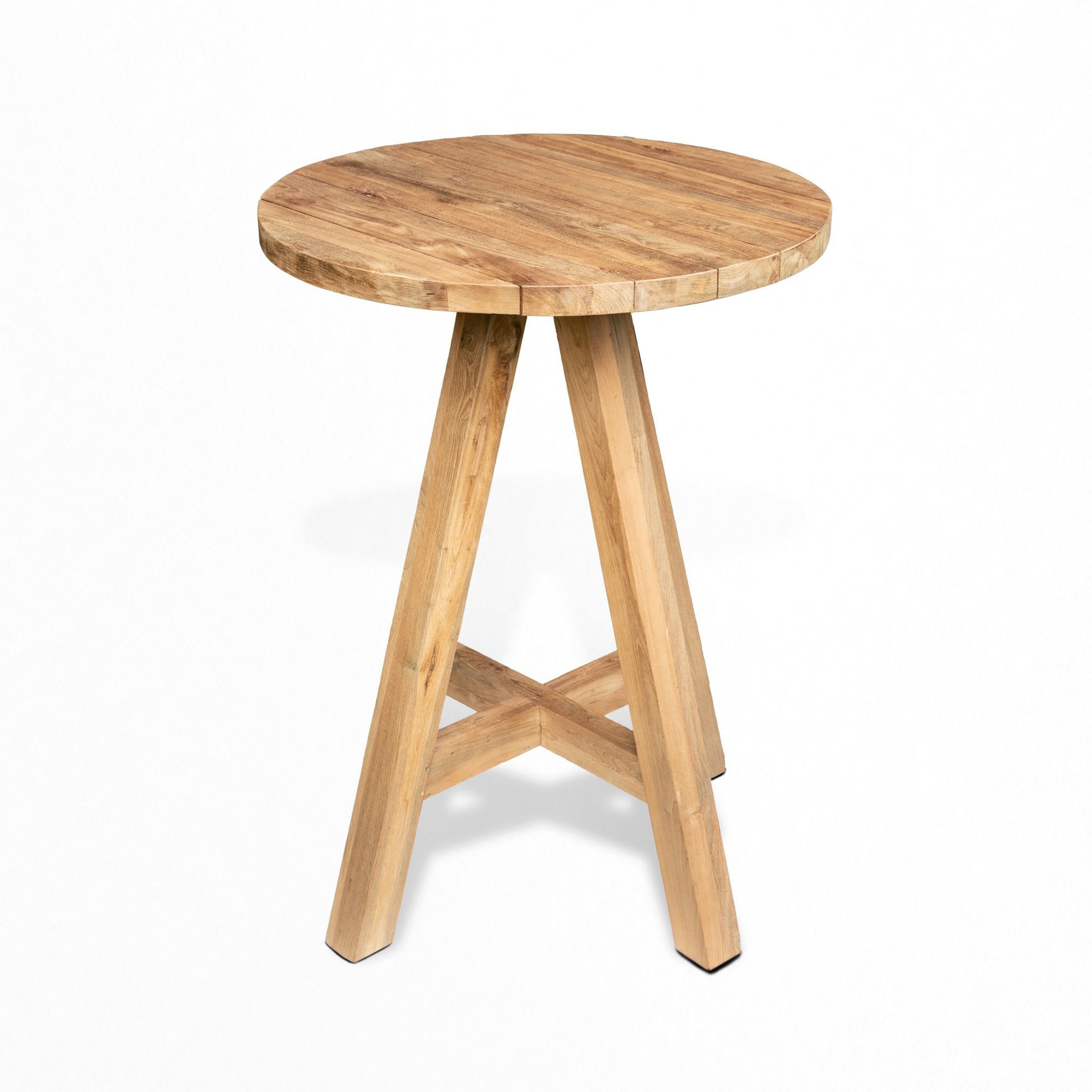  Bàn Bar Tròn Gỗ Reclaimed Teak Amazon 