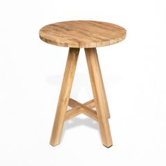  Bàn Bar Tròn Gỗ Reclaimed Teak Amazon 