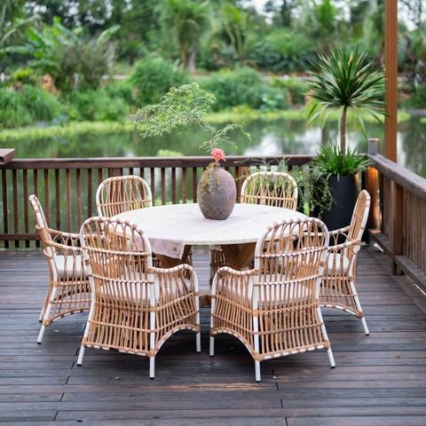 Ghế Ăn Mây Nhựa Festi