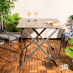  Bàn Ăn Vuông Gốm Marid 