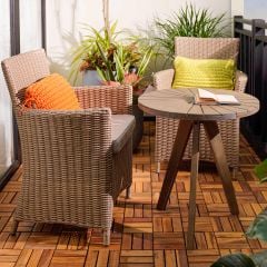  Bàn Cafe Tròn Gỗ Tràm Montana D60 